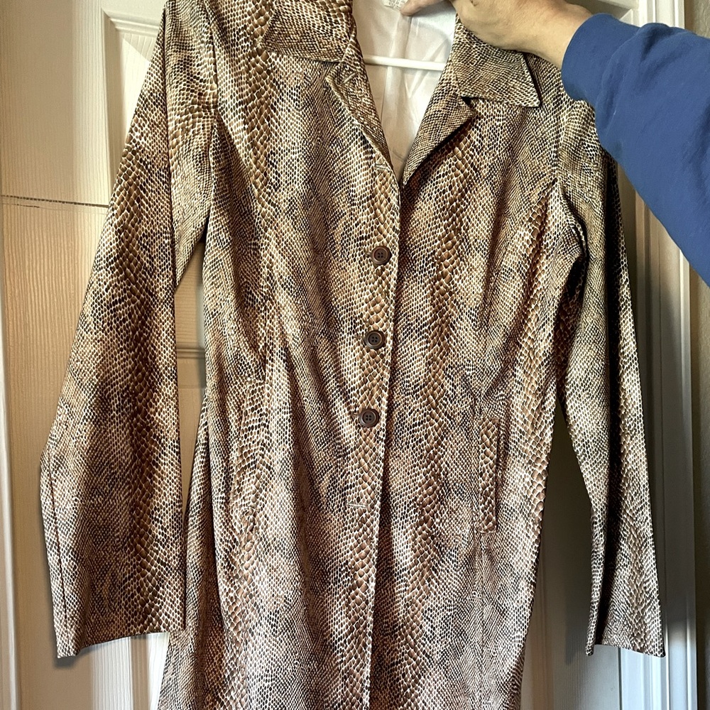 Sans souci long snake print coat